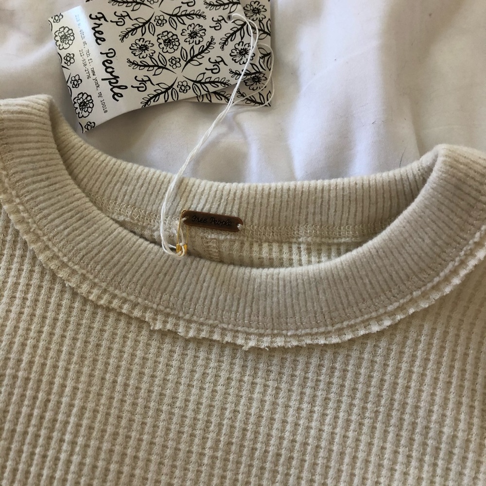 Free People Whisper White Long Sleeve Sweater - Picture 5 of 6